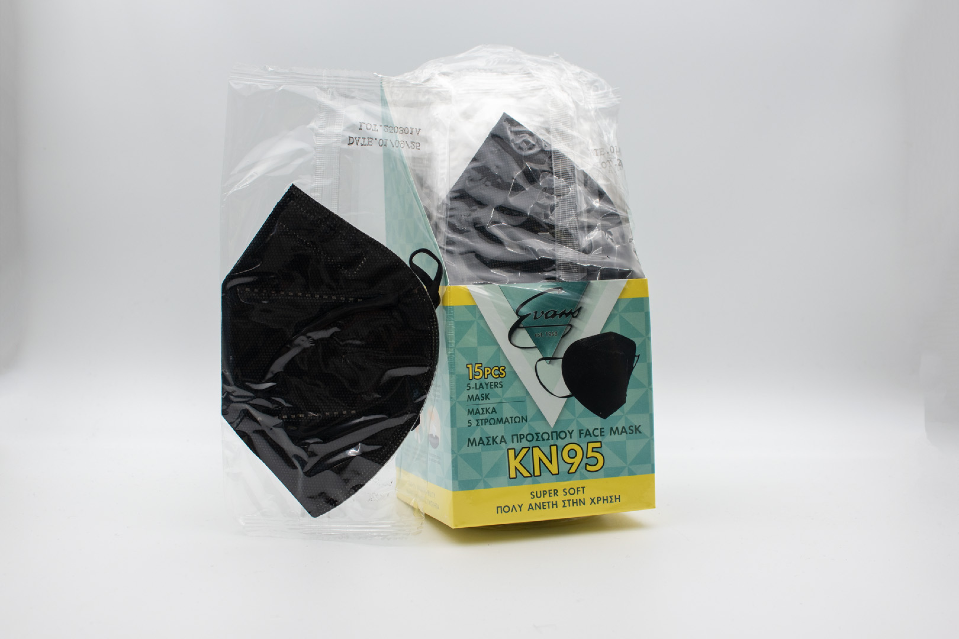EVANS ΜΑΣΚΕΣ  KN95 (ΜΑΥΡΗ)