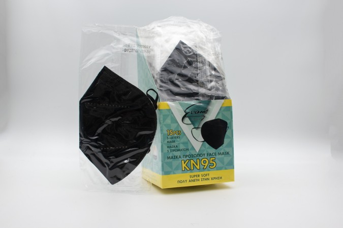 EVANS ΜΑΣΚΕΣ  KN95 (ΜΑΥΡΗ)