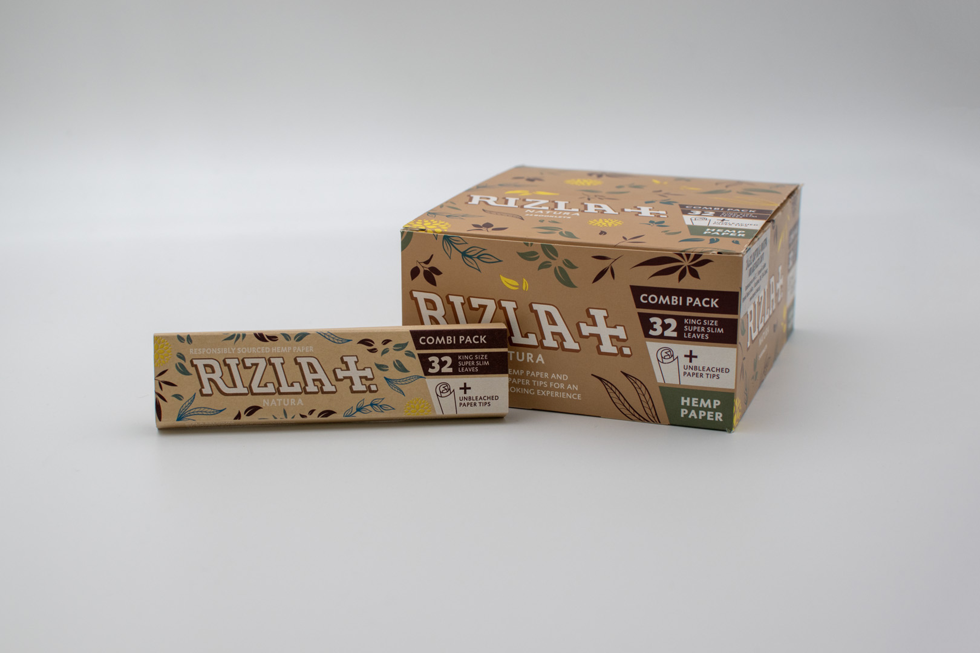 RIZLA Combi NATURAL Slim ΜΕΓΑΛΑ ΧΑΡΤΑΚΙΑ