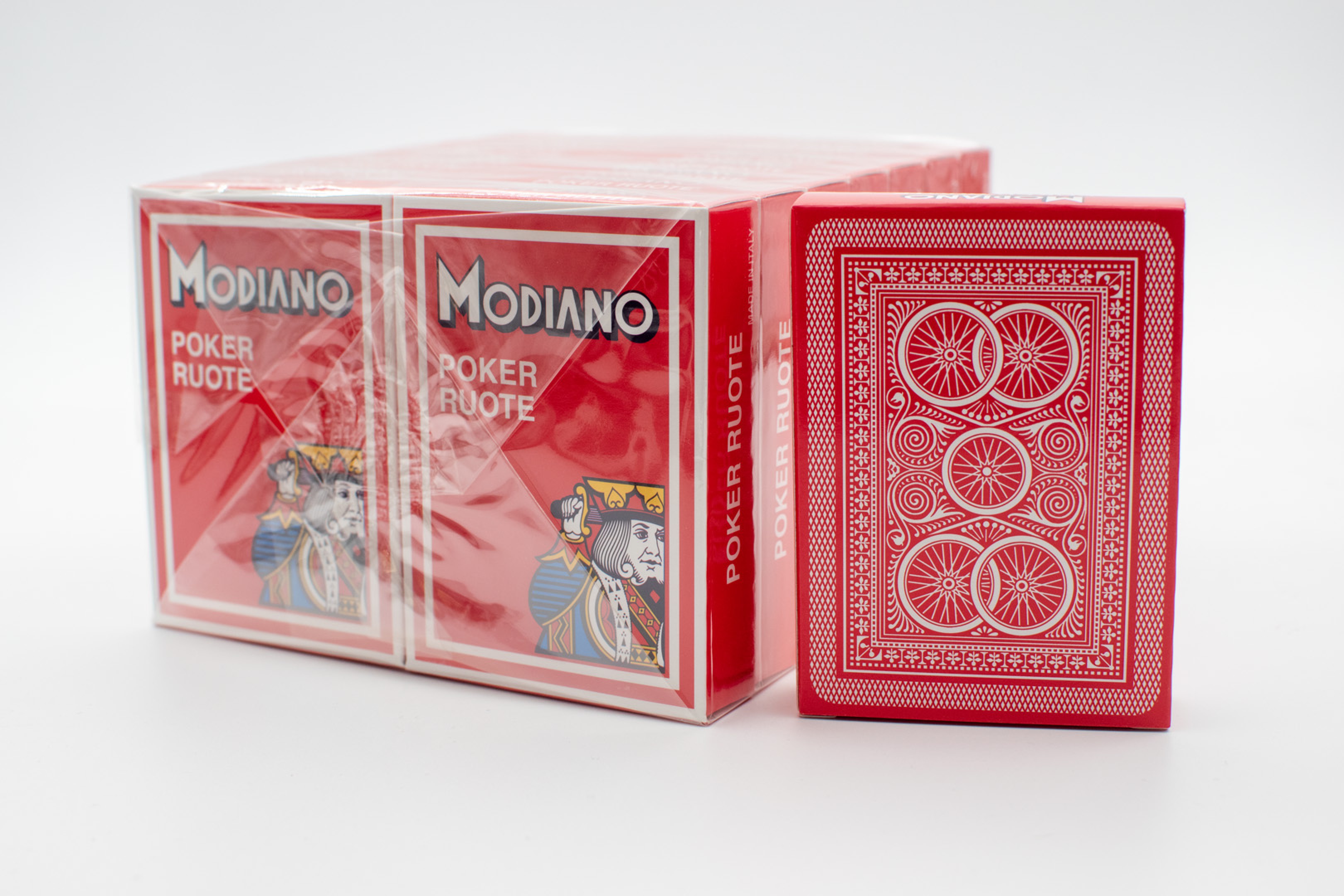 ΤΡΑΠΟΥΛΑ POKER RUOTE MODIANO (ΣΕΤ ΜΠΛΕ & ΚΟΚΚΙΝΗ)