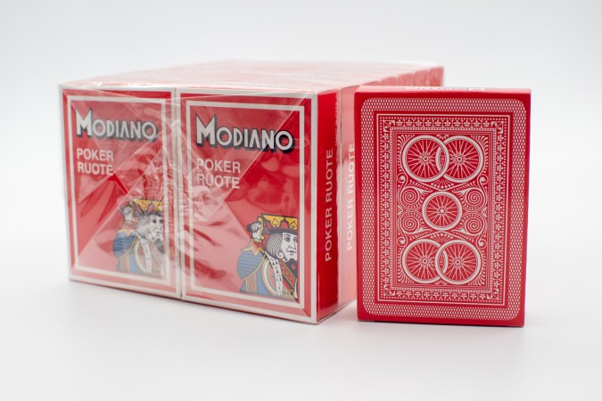 ΤΡΑΠΟΥΛΑ POKER RUOTE MODIANO (ΣΕΤ ΜΠΛΕ & ΚΟΚΚΙΝΗ)